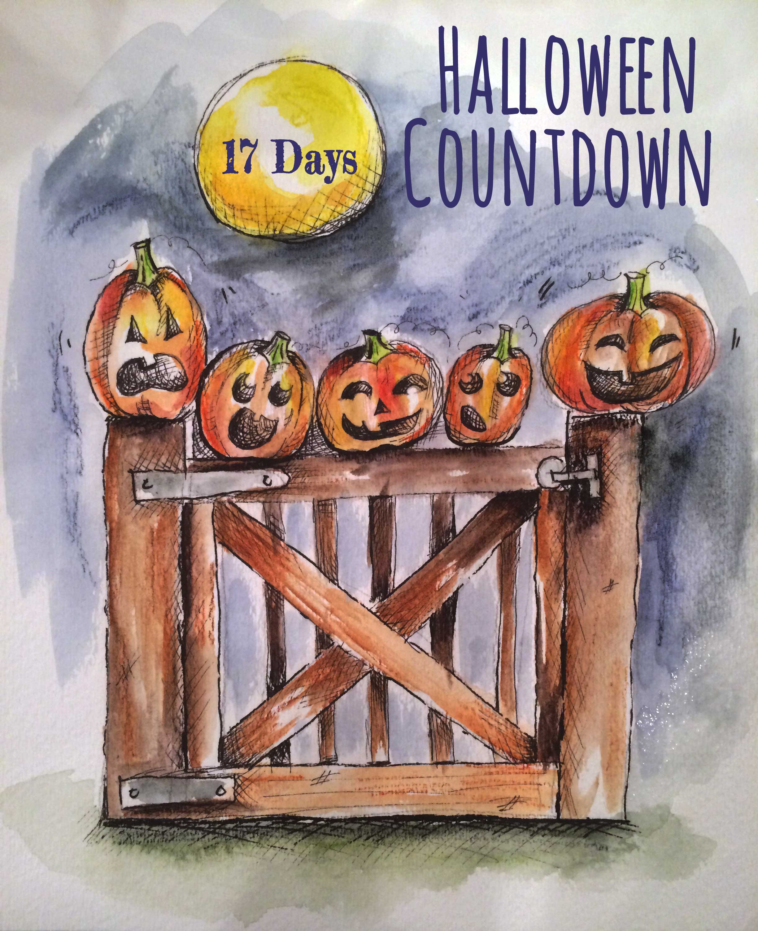 17 Days Until Halloween | Five Little Pumpkins